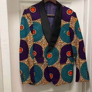 African Print Sport Coat